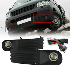 2X Front Driving Fog Light+Harness Grille Kit For VW Transporter T5 2003-2009 UK