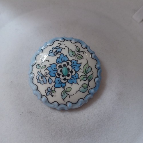 Rosenthal porcelain brooch - porcelain,