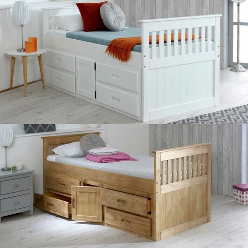 Wooden storage bed captains - wooden, bed,