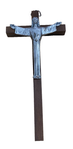 Catholic wooden wall crucifix - wall,