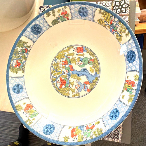 Oriental ceramic plate blue - oriental,