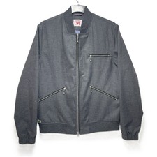 Lacoste Live Mens Bomber Jacket - Grey - UK Large - Polycotton - New Condition