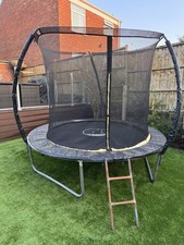 Trampoline with enclosure and