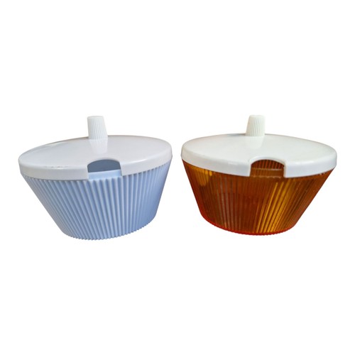 Pleated plastic sugar - pleated, bowls