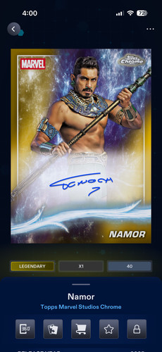 Marvel topps digital namor - topps,