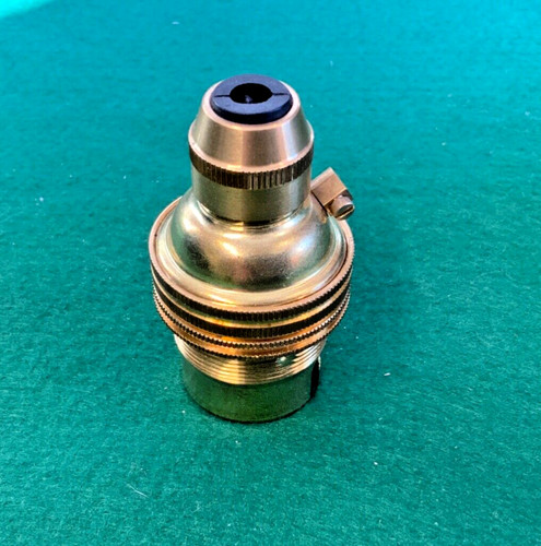 Solid brass cord grip - brass, lamp