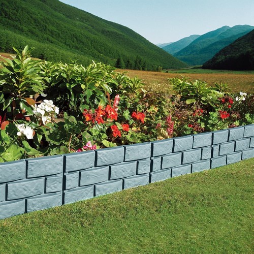 Plastic grass edging ground - plastic,