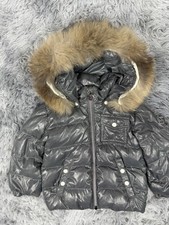 Genuine Moncler K2 Down Jacket 12-24 Months Grey Fur Coat Puffa Baby Grey Maya