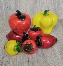 DECORATIVE GLASS FRUIT APPLE