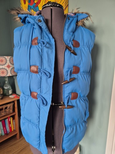 Denim women s blue gilet - denim,