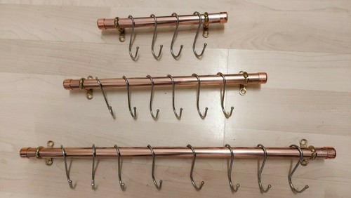 Copper utensil rail - utensil,