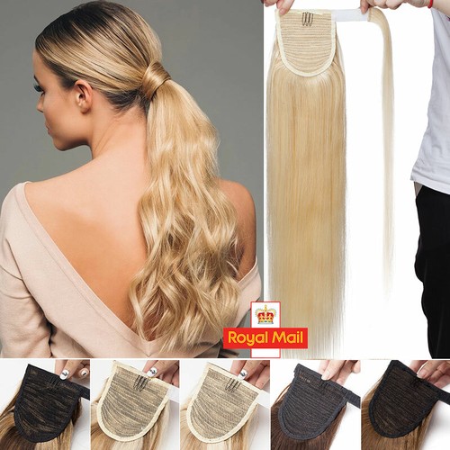Real remy ponytail clip - real, in
