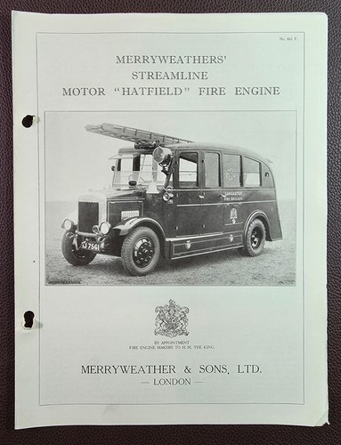 1935 merryweather streamline - merryweather,