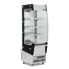 NEW BLIZZARD STAINLESS STEEL SLIMLINE UPRIGHT FOOD DISPLAY FRIDGE CABINET £1862