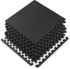 96 SQ FT Interlocking Foam Mats Tiles Gym Play Garage Workshop Floor Mat 24 Mats
