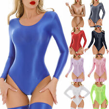 Women Rompers Stretchy Jumpsuit Dance Bodysuit Club Bodystocking One Piece Oil