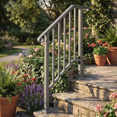 Iron handrail for steps - iron,