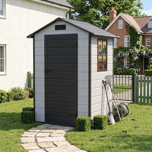4x3 4ft plastic garden shed - 4.4x3.4ft,