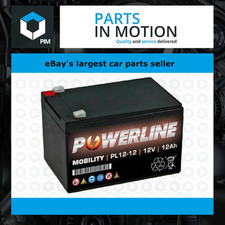 single Powerline 12V 12Ah 12 Volt 12 Amp Hour Battery