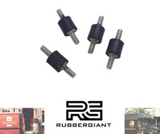 Rubber Mounts M5 Anti-Vibration Isolator Mounts M5 - 15mm x 15mm  Male 4 Pcs Set