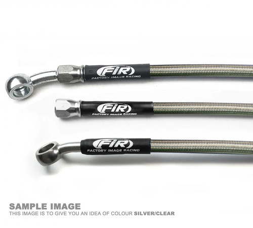 Hose rear brake silver - hose, /