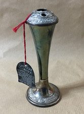 Silver Plated Grenadier Bud Vase, Incense Holder, New With Tags