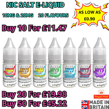 10ml E Liquid Nic Salts  Flava