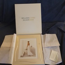 Belleek Living Silver Wave 8"