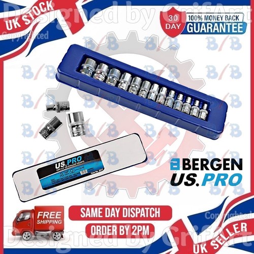 Pro 13pc shallow socket set - shallow,