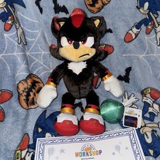 BUILD A BEAR Shadow From Sonic The  Hedgehog 3 Emerald Wristie BNWT NO SOUND 