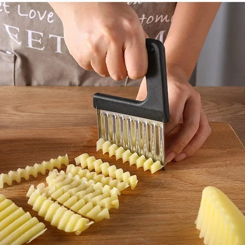 Crinkle cutter stainless steel - crinkle,