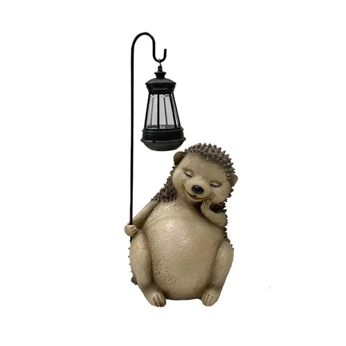 Outdoor resin hedgehog statue - resin,