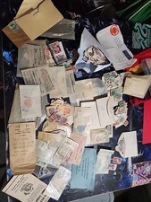 Collection of vintage U.S./Foreign postage stamps-unsorted ,  hundreds of stamps