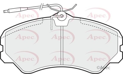 Front axle brake pads - axle, set