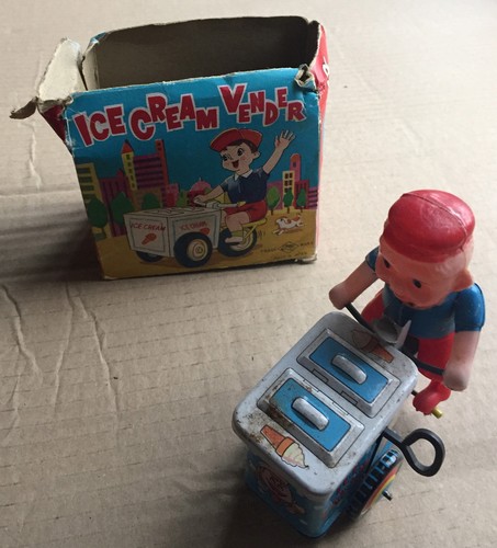 Vintage tinplate clockwork - tinplate,