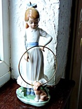 Nao by Llado My Puppy Does Tricks Girl & Puppy with Hoop 379