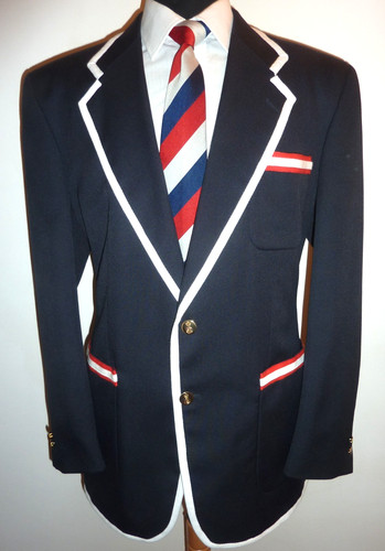 Men boating blazer navy - blazer, blue