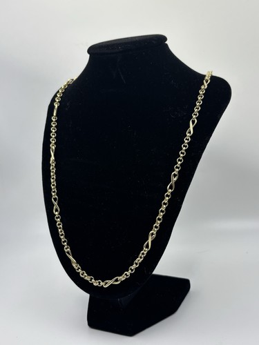 9ct gold belcher chain - 9ct,