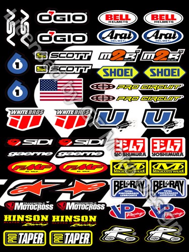 Motocross sponsor decal - sponsor,