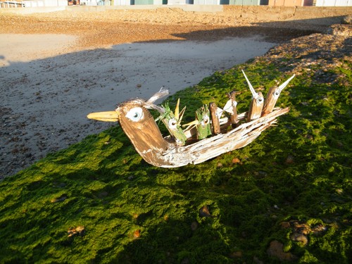 Driftwood bird ark - driftwood,