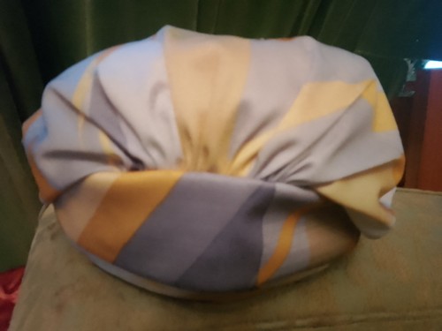 Silk hat cream brown - , beret