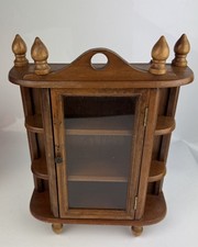 Vintage Wooden Curio Cabinet