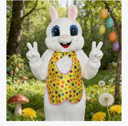 Adult easter bunny mascot - adult,