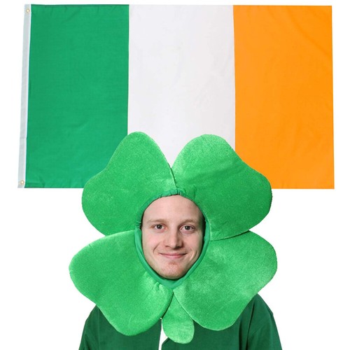 Irish flag and leaf - flag,