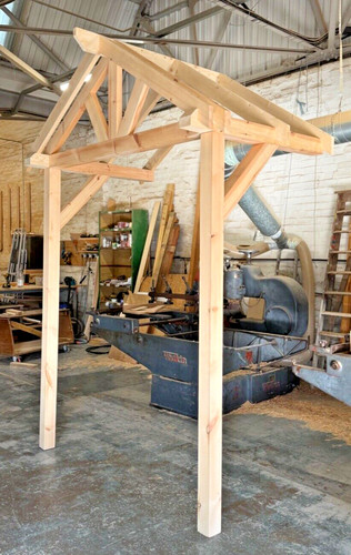 Wooden porch canopy choose - -,
