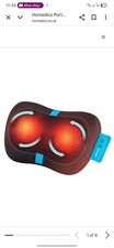 Homedics Portable Shiatsu Massage Pillow with Soothing Heat - (Ex-Demo)