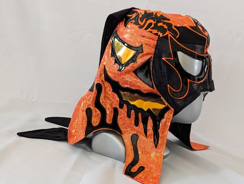 Pumpkin wrestling mask - pumpkin,