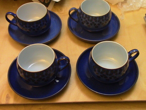 Denby midnight blue - midnight, cups