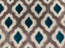 Assisi Ikat Cut Velvet  TEAL