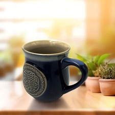 Scottish Heritage Stoneware Mug: Celtic Circle Design - Gift- Men & Women